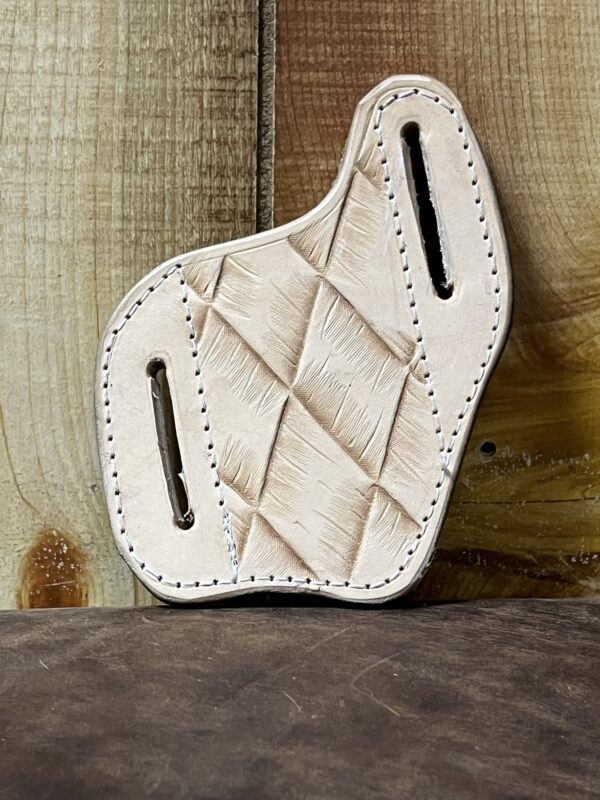 Tooled Pancake Knife Sheath - Image 4