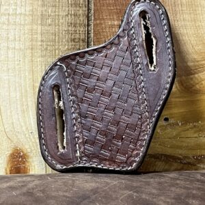Basket Stamped Pancake Knife Sheath
