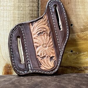 Tooled Pancake Knife Sheath