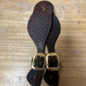 Basket Stamped Spur Straps