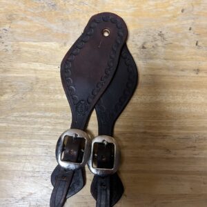Border Stamped Spur Straps